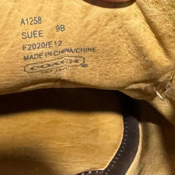 Coach Suee Brown Leather Canvas sneaker monogram classic comfort versatile US9 - Picture 6 of 6